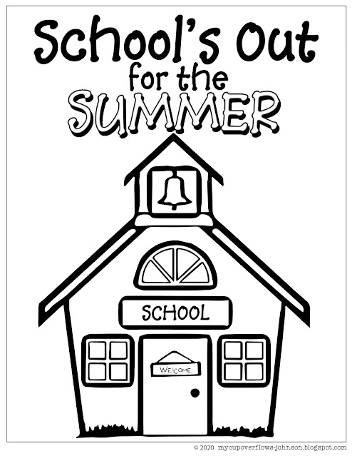 school's out for the summer coloring page