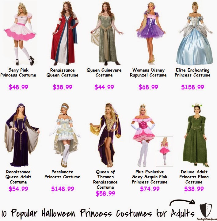 Top 10 Halloween Princess Costumes for Adults 2014