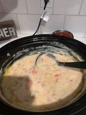 Slow Cooker Ham and Potato Soup