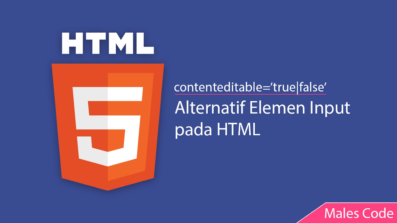 Contenteditable Alternatif Elemen Input pada HTML