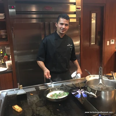 chef at work at The Clement Hotel in Palo Alto, California