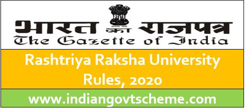 Rashtriya Raksha University Rules, 2020