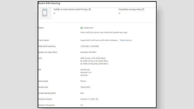 Redmi K40 Gaming news
