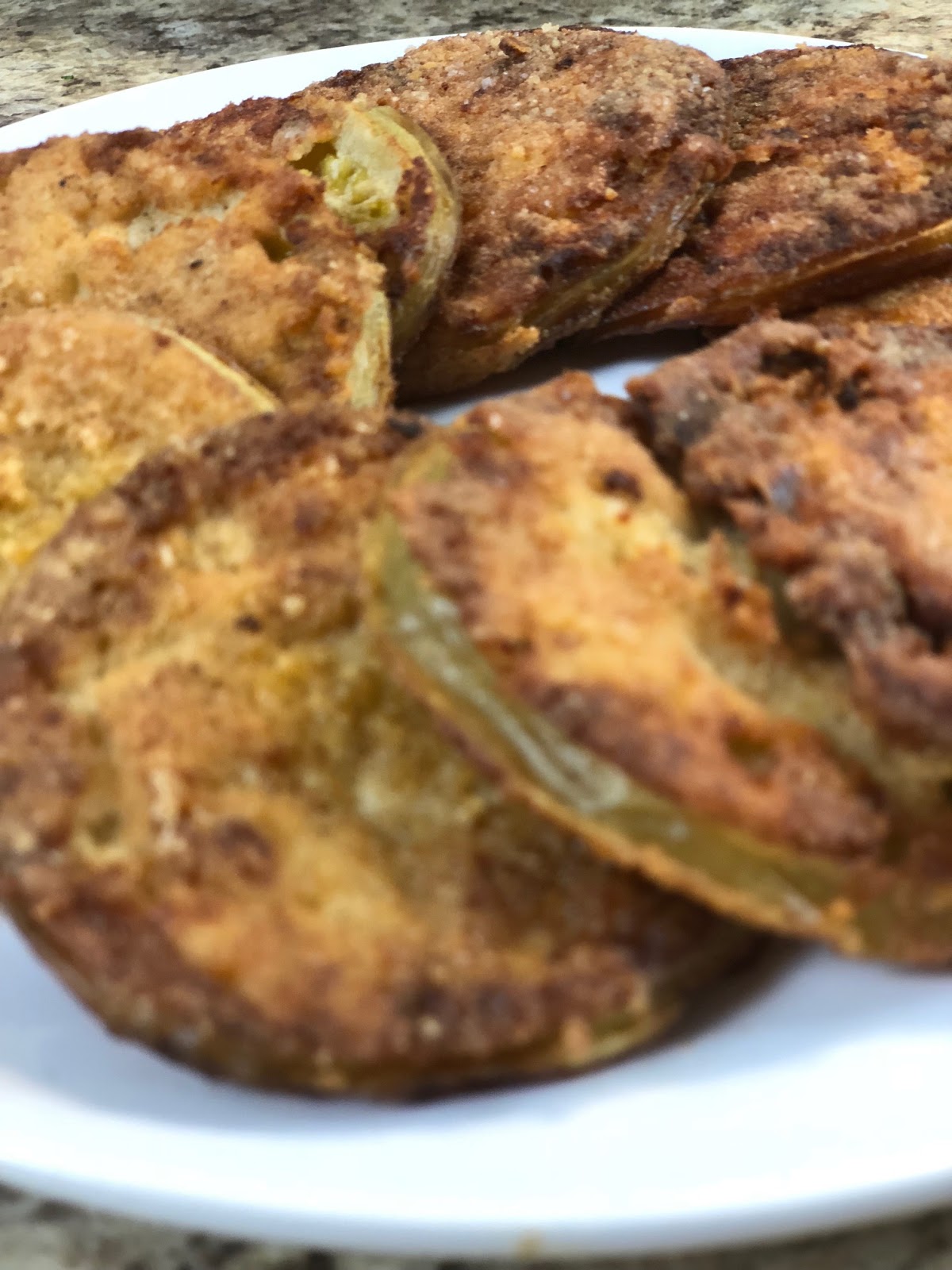 We usually start eating fried green tomatoes in Kentucky during July