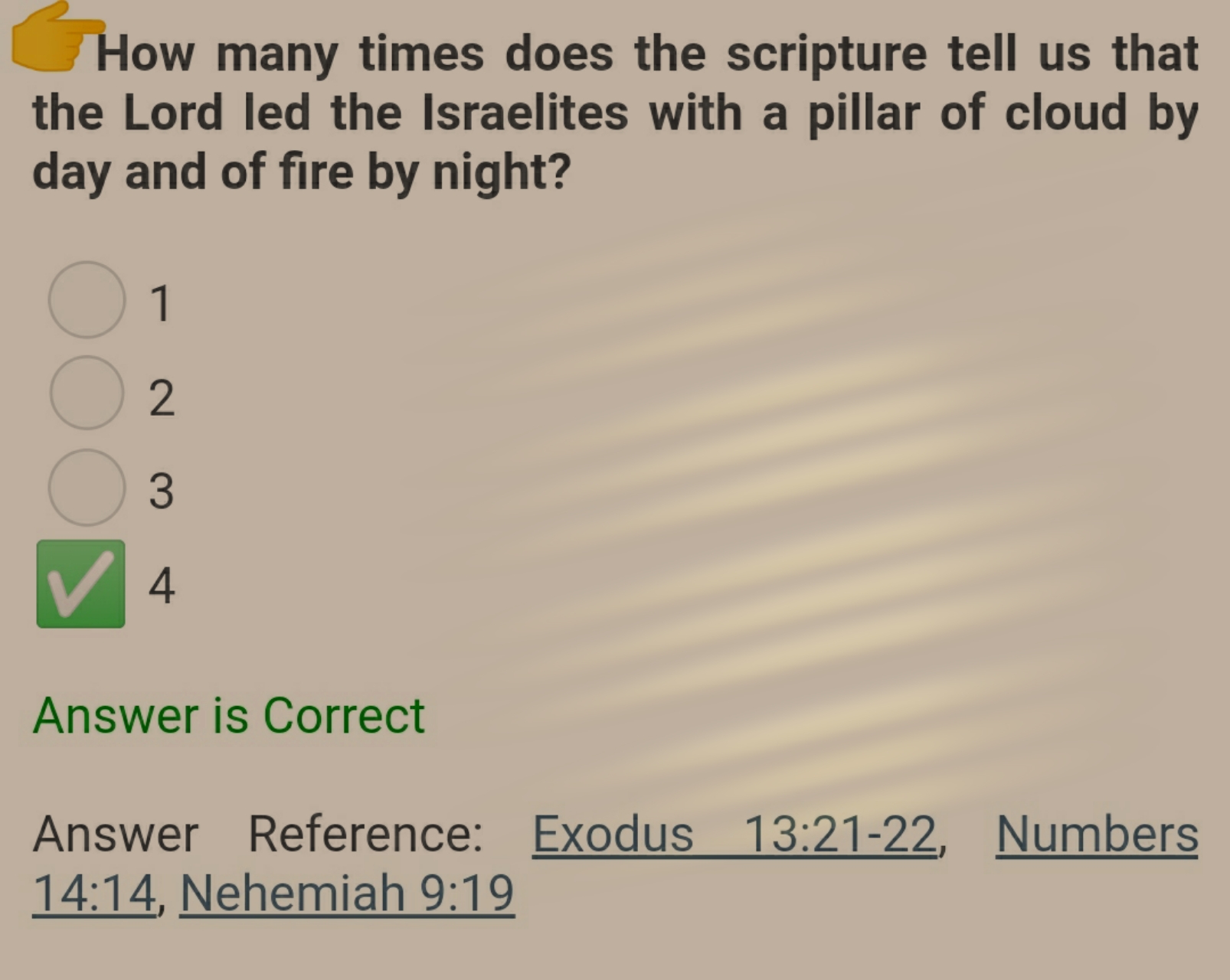Quiz For The Day - Bible Quiz