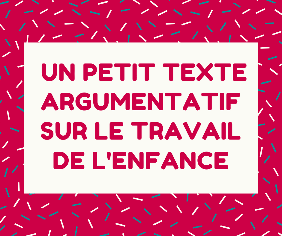 Exemple De Texte Argumentatif Sur La Famille Nombreuse  hamanbe