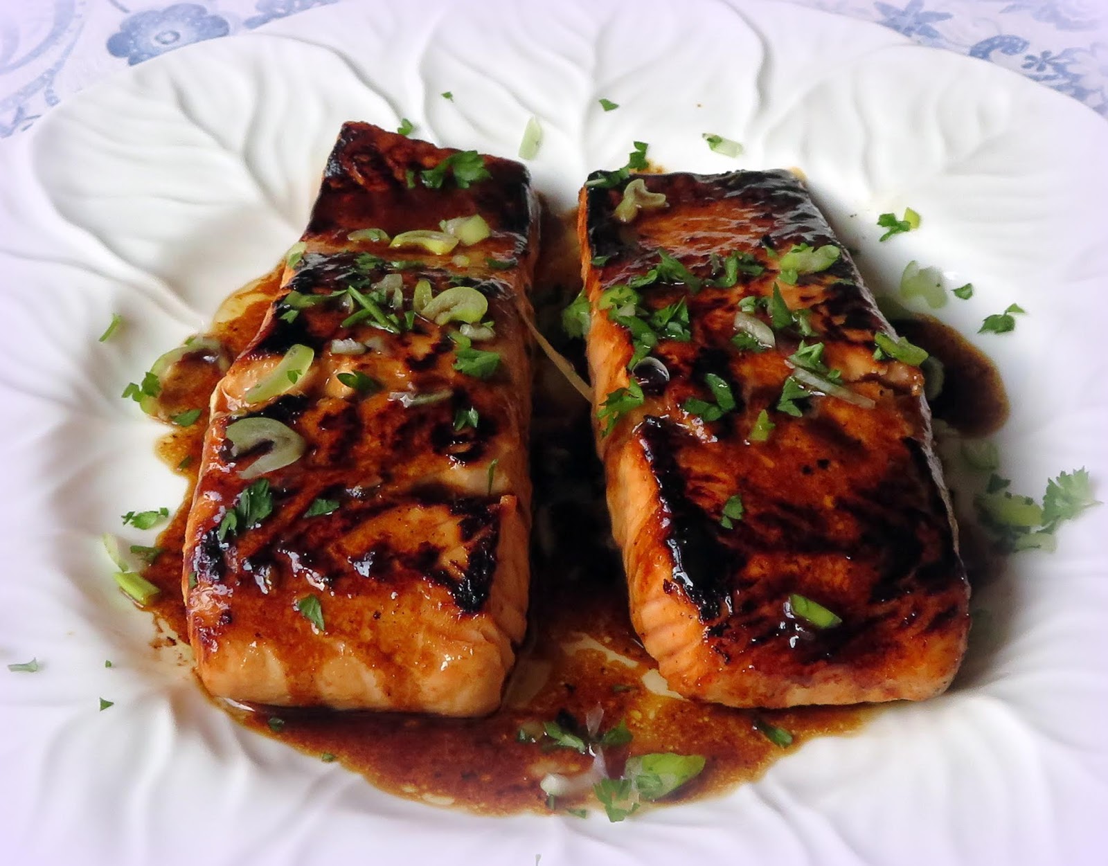 The English Kitchen PanSeared Salmon with a Sweet & Spicy Asian Glaze
