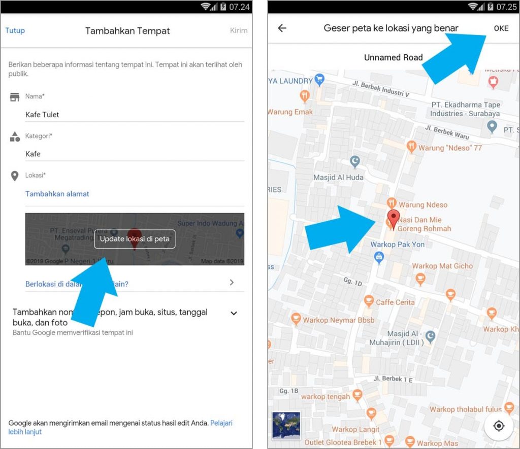 Cara Mudah Membuat Lokasi Baru di Google Maps Android - BABANG.INFO