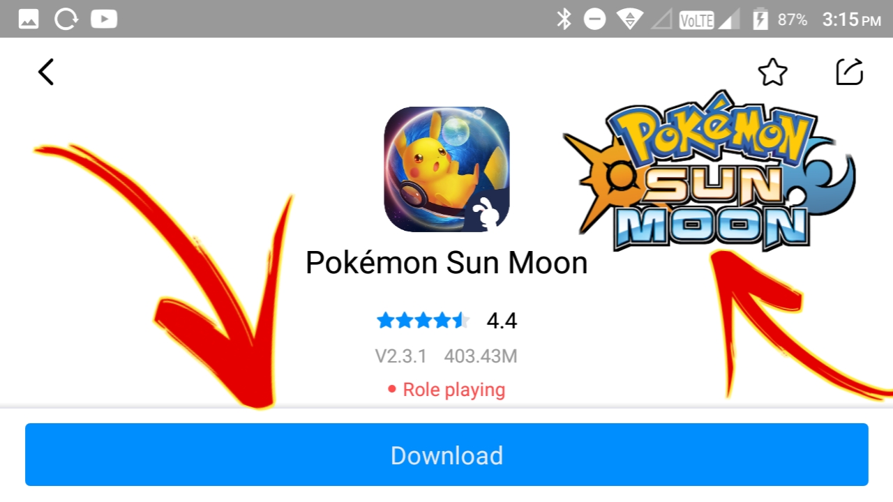 pokemon sun moon game download for android pokemon sun moon game download for android