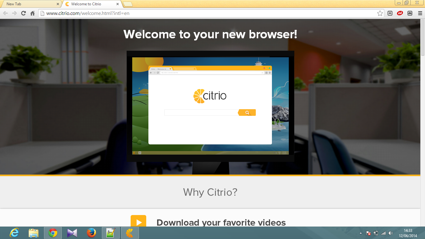 citrio browser italiano