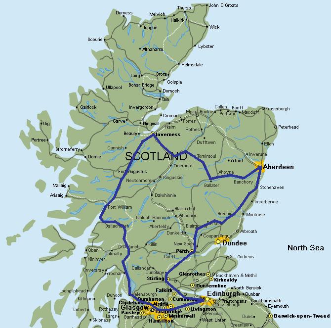 Norra Skottland Karta | Karta