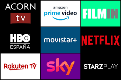 Filmin, Movistar, Movistar+, Netflix, Amazon