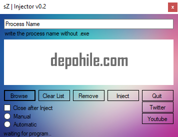 SZ Injector v2.0 Programı İndir 2020 Her Oyun (Softwarezoid)