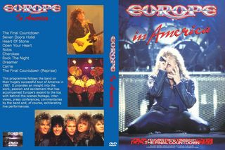 Hard Rock and Heavy Metal Dvds Europe Live In America 1987