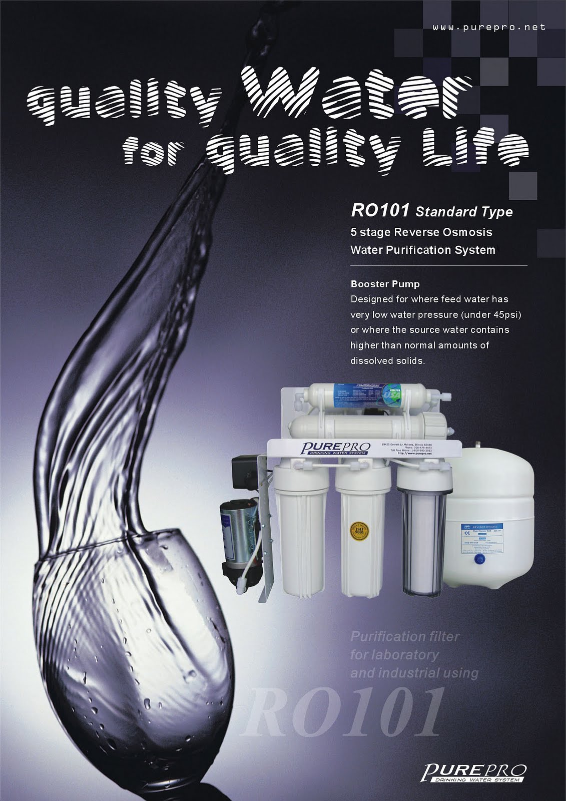 PurePro® RO101 Reverse Osmosis Pure Water Filtration System