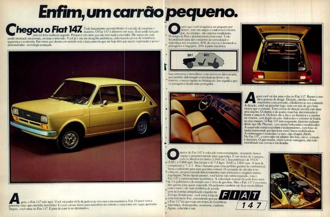 Propaganda de lançamento do Fiat 147