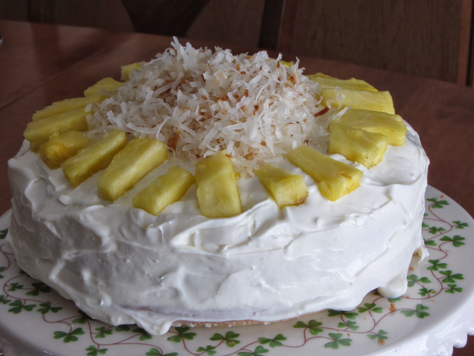 Tracy's Living Cookbook Pineapple Coconut Layer Cake with Pineapple