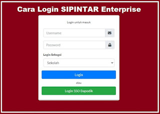 Cara Login dan Konfirmasi Data SIPINTAR Enterprise