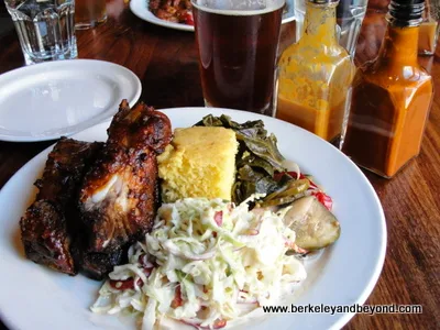 ribs plate at Ironside restaurant in San Francisco