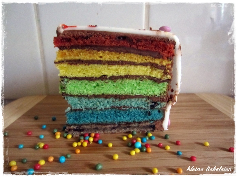 kleine liebeleien: Foodlove: Regenbogenkuchen oder &amp;quot;mein erster Fondant ...