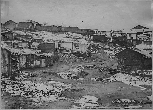 Part of Bitola bombed. View taken towards the west. January 1917