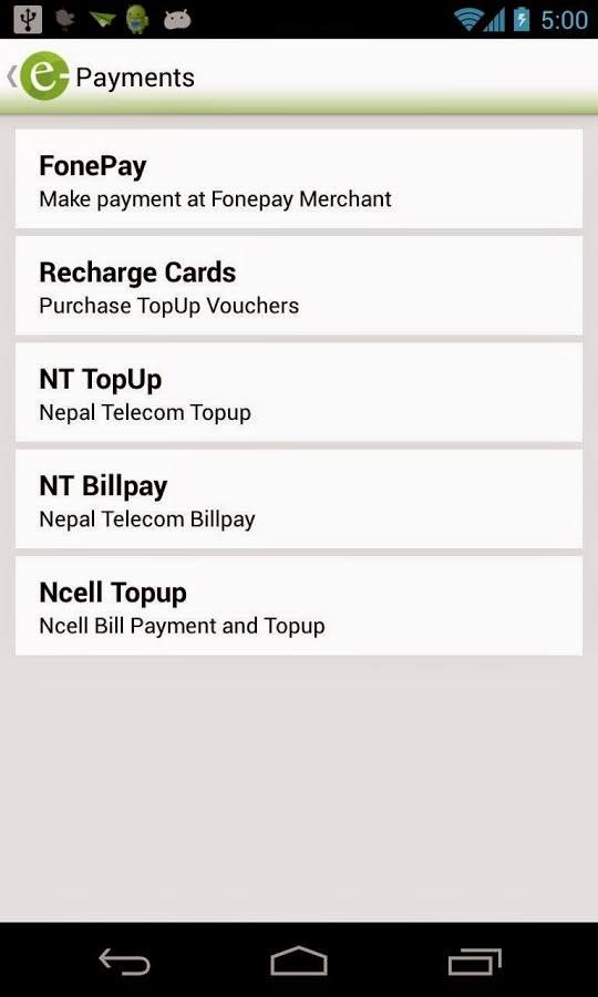 Nepali Android App eSewa Complete wallet in your mobile Nepali