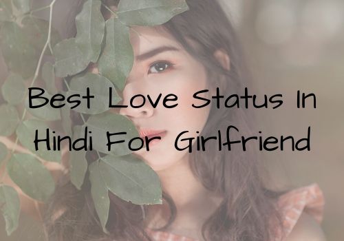 Best Love Status In Hindi For Girlfriend | Status For GF