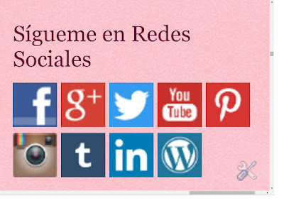 Botones para enlazar a redes sociales