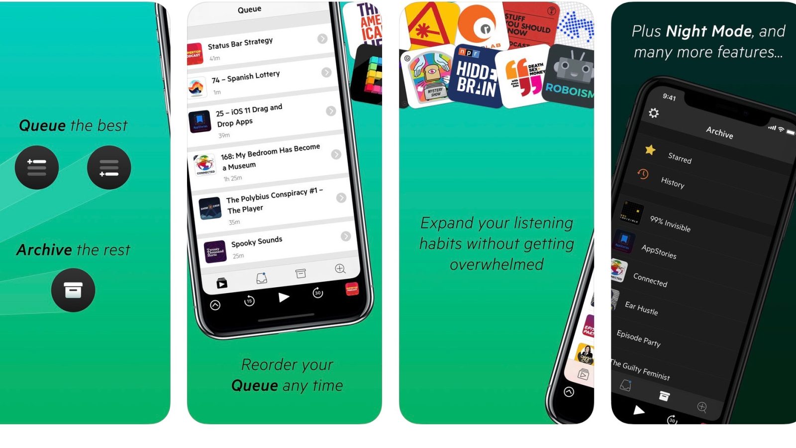 How to use Castro Podcasts iOS App to listen to Audiobooks faster