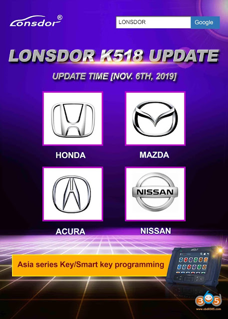 Lonsdor K518ISE K518S增加了本田日產 Lonsdor-k518ise-update-honda-nissan