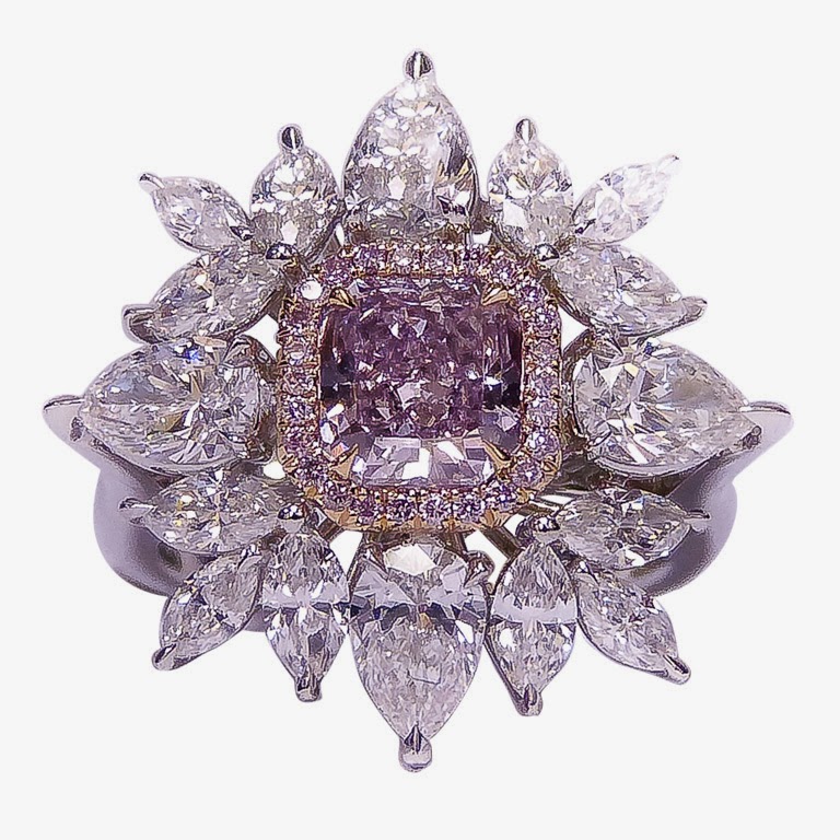 Vanessa Bryant Purple Diamond Ring Bling Bling Celebrity Engagement Rings Celebrity