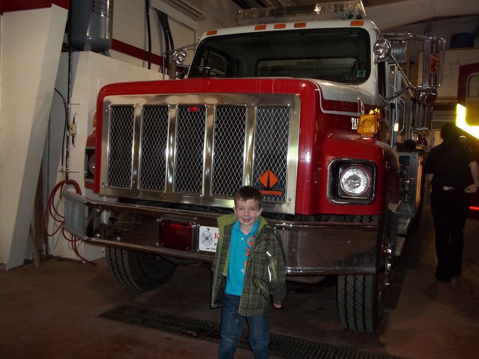 Kindergarten Kinkora Fire Department Field trip
