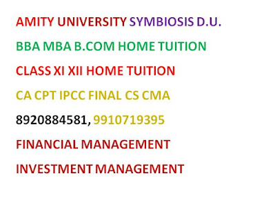 RBL Academy provides best coaching, home tutor, home tuition, online tuition, Project and assignment solutions for all subjects of Class 11 and 12 Accounts, Business Studies and economics. Home tuition for BBA, B.Com, MBA, CA, CS and CMA all subjects Financial management, Cost Accounting, Management Accounting, Corporate Finance, Business Statistics, Economics, Income Tax, Financial Accounting, Operation Research, Operation Management, Business Statistics, Investment Management, Security analysis and Portfolio Management, Corporate Accounting, Research methodology, Corporate tax Planning, Strategic Financial Management, Advance Cost Accounting, Financial Derivatives and all other subjects as per requirement of students are also offered.