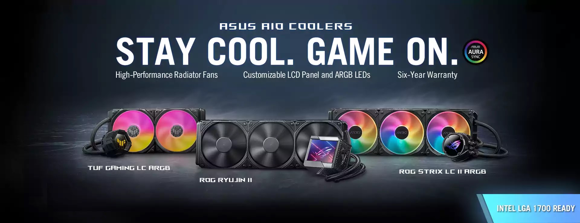 ASUS AIO Coolers Support 12th Generation Intel Core Processors