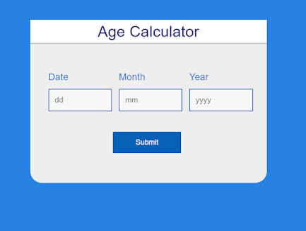 Age Calculator Using Javascript