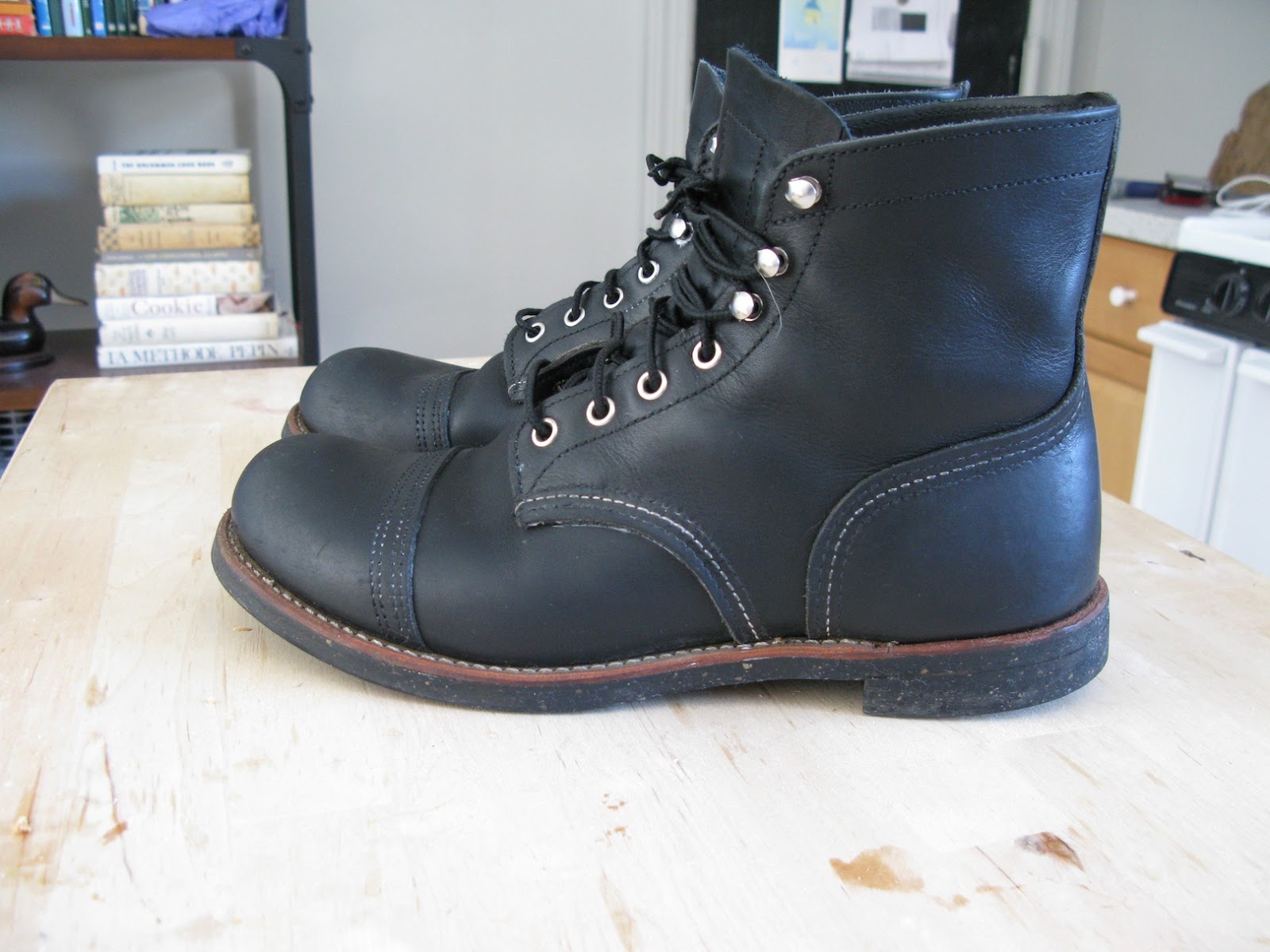 the olde pro: SOLD Red Wing Iron Ranger Black 9.5 for sale