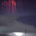 ¿Qué son estas luces rojas durante tormenta?