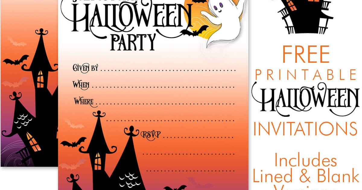 Free Printable Halloween Party Invitations | Free Printable Party ...