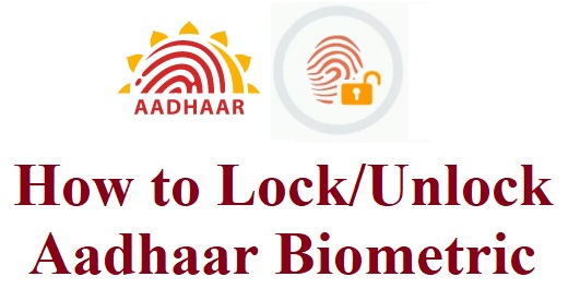 How to lock unlock Aadhaar biometrics online?