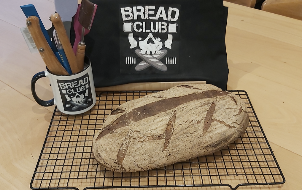 Sourdough prepared in in an oval
