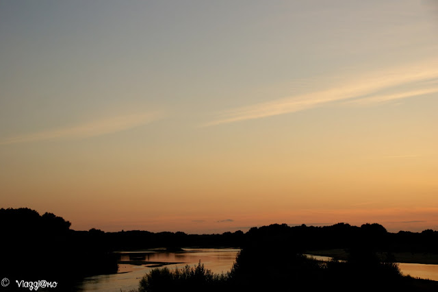 Panorama sulla Loira al tramonto