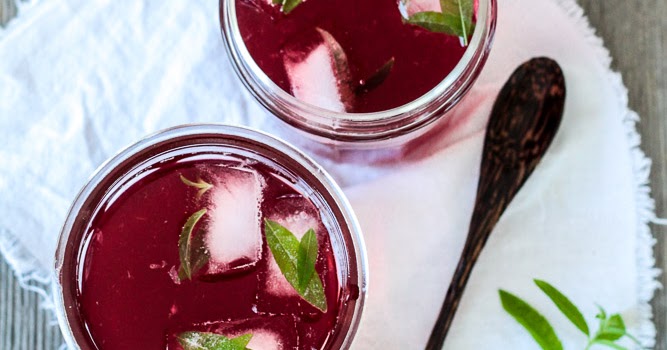 Die Glücklichmacherei: Durstlöscher 〖Hibiskus-Eistee mit Zitronenverbene〗