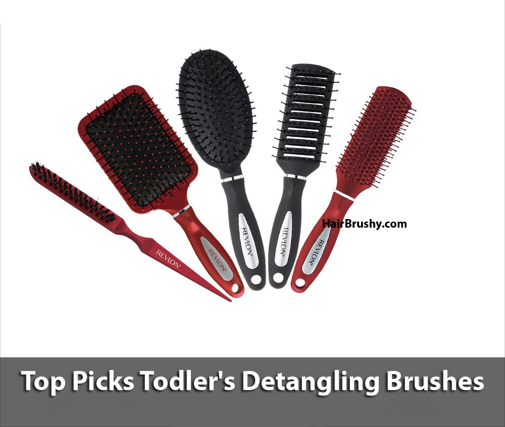 Toddler hair brush for curly hair