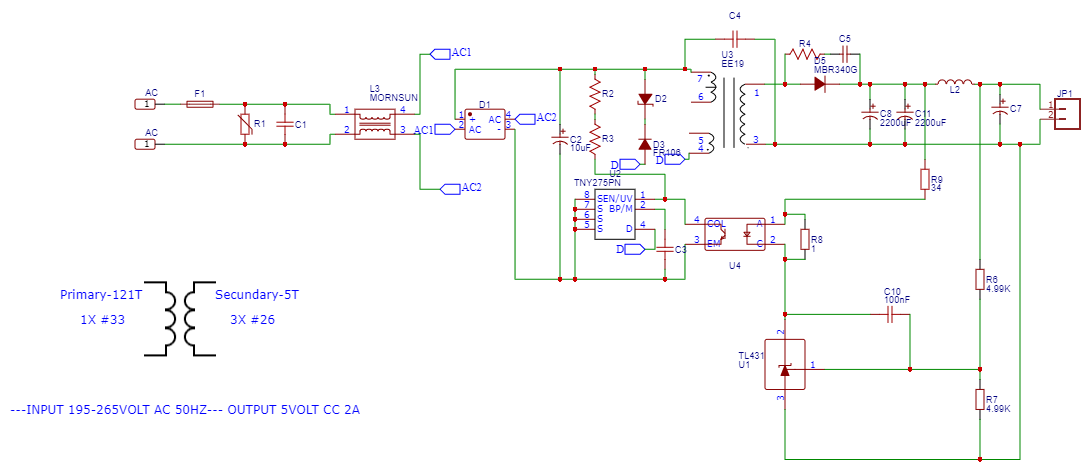 Skema Power Supply Switching SMPS | SINAU PROGRAMMING