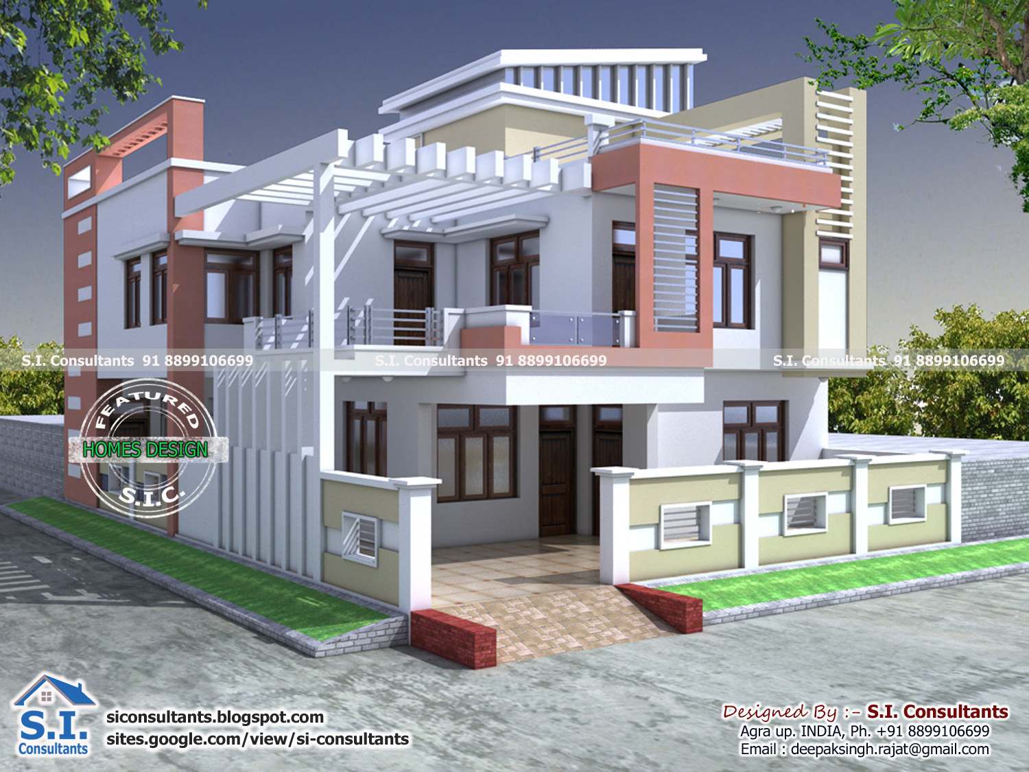 S I Consultants 40x60 Modern House