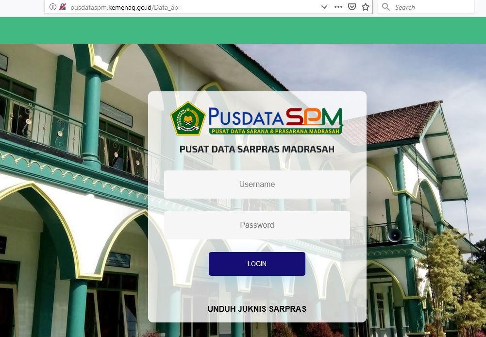 http//pusdataspm.kemenag.go.id/ Alamat Website Pusat Data