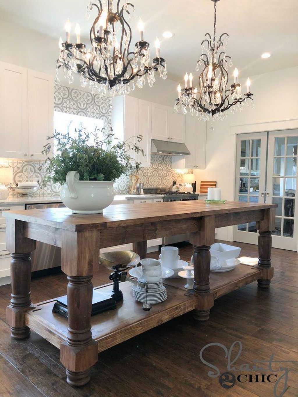 30+ Fabulous Farmhouse Kitchen Table Decor Ideas ~ cameretta006