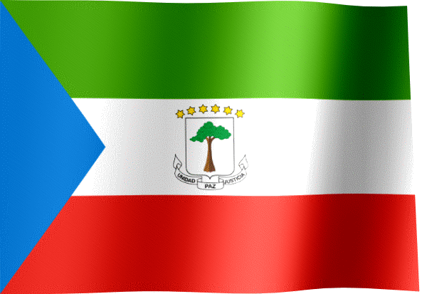 Waving Flag of Equatorial Guinea (Animated Gif)