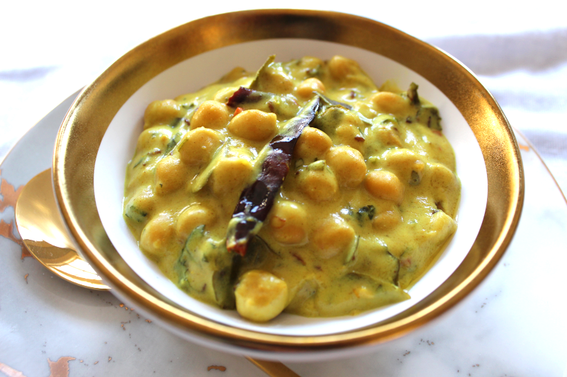 Chickpeas in a Coconut Milk Karhi Sauce Lisa's Kitchen Vegetarian