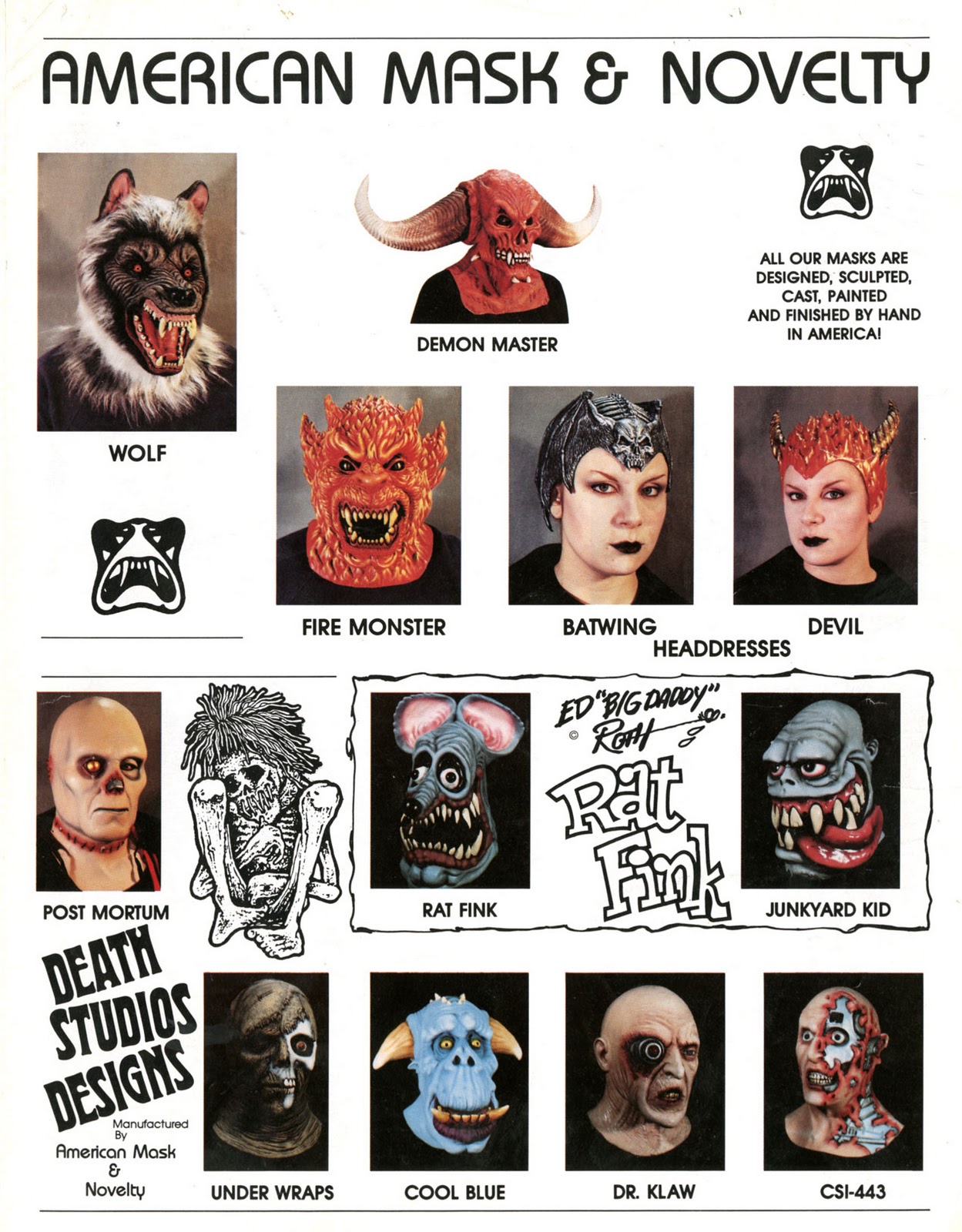 American Mask and Novelty Catalog Blood Curdling Blog of Monster Masks